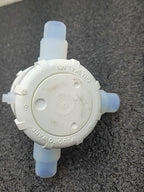 Fluoroware Fluidic Manifold Housing PFA White Plastic 3 Way Pneumatic Valve