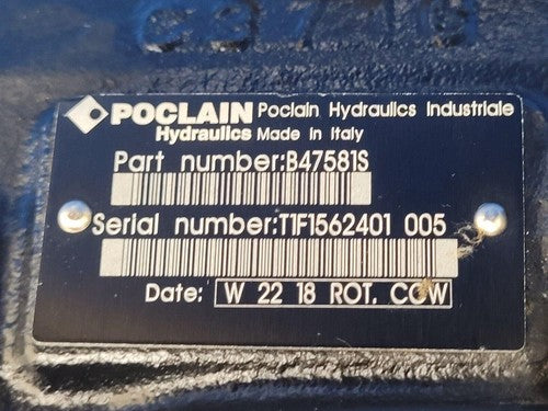 Poclain Hydraulics B47581S 3x Hydraulic Pump Stack CCW Rotation D2