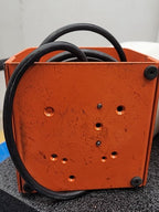 Linemaster 522-B14 Full Guard Foot Switch Protective Enclosure Orange Steel LOT