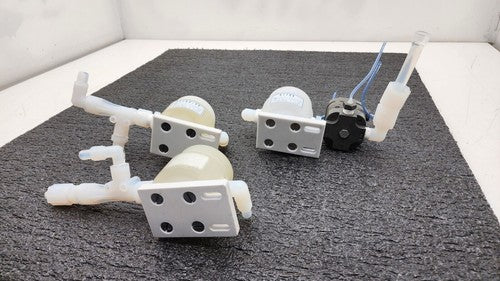 Lot of 2x Plast-O-Matic X1108-PP Pneumatic Diaphragm Valve 1/2in Npt