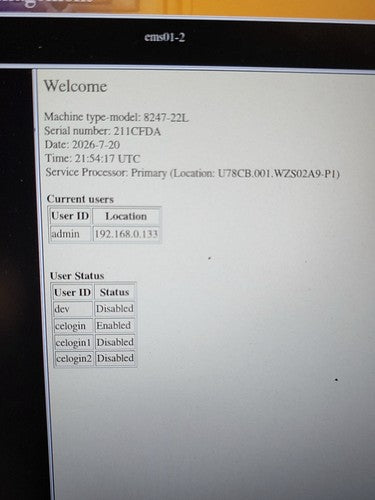 IBM Power S822L Server 8247-22L POWER8 Enterprise System 2x 00KV832 256GB Ram