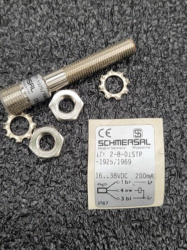 2x Schmersal IFL 2-8-01STP Inductive Proximity Sensor M8 Threaded Barrel Switch