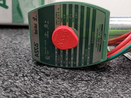 ASCO RedHat 8262H212 Solenoid Valve Brass Normally Closed NC
