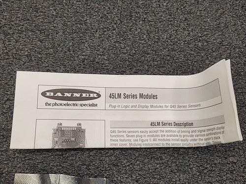 Banner Engineering 45LMD Q45 Series Signal Strength Display Logic Module