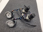 SMC Panel Mounted 2x AR111-02-X102 Regulator 2x Gauge Setup 100PSI with Clips