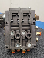 Numatics FlexiBlok Pneumatic 4 Valve Air Solenoid Manifold Block Assembly