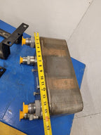 Stainless Steel 30 Plate Heat Exchanger 15"x9"x6" 1.25" Ports w/Mounting Braket