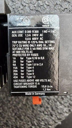 EATON DIL EEM-01-G XTMC6A01 Power Contactor w/ ZE-4 XTOM004AC1 Overload Relay