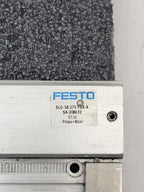 Lot of 2x FESTO SLG-18-275-YSR-A SA-208432 Linear Drive Air Actuator says: leaks