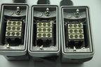 WALTHER PROCON 727710 Housing w/ AMPHENOL C146-P10-001-G8 Connectors, Lot of 3