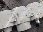 Lot of 2x Festo Air Pneumatic Solenoid On/Off Piston Gate Shut Off + Lubricator