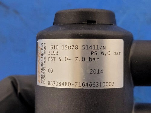 Gemu Typ 610 Diaphragm Valve Pneumatic Actuated DN 15 4-7bar EPDM B