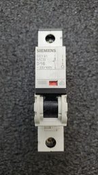 SIEMENS 5SY41 MCB D16 Single Pole CIRCUIT BREAKER / 5SY4116-8 / ~230-400V / 5A