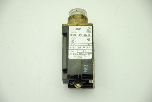 Allen-Bradley 800M-XAK Ser. A Contact w/ 800MR-PT16K Ser. D Push-Button