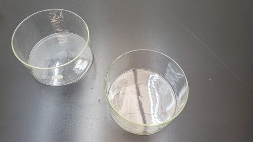 Lot of Pyrex Kimax VWR Borosilicate Glass Cylinder, Beaker, Funnel, Dish, Tongs