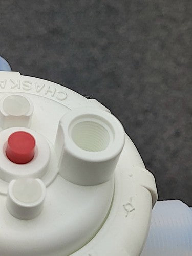 Fluoroware Fluidic Manifold Housing PFA White Plastic 3 Way Pneumatic Valve