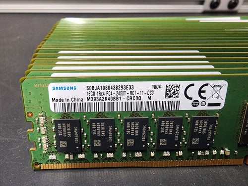384GB Lot of 24x Samsung 16GB PC4-2400T DDR4 ECC M393A2K40BB1 Server RAM Memory