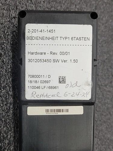 Homag 2-201-41-1451 Bedieneinheit Typ1 Control Panel Pendant Operator Unit EMO