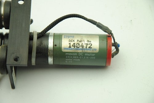 MAXON 2332.969-21.216-200 DC Motor TRIDENT DEK #140472 w/8M03 Belt Rail conveyor