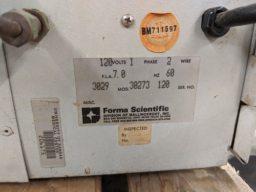 Hermo / Forma Scientific 3029 Forced Draft CO2 Incubator 120VAC