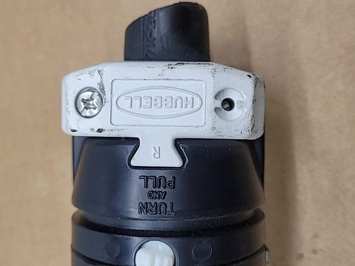 Hubbell CS8365C Male Locking Plug 50A 250V AC 3P 4W Twist Lock Connector