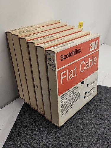 6 Rolls 3M Scotchflex Flat Cable Ribbon UL Style 2776 3302 16 Conductor 28 awg