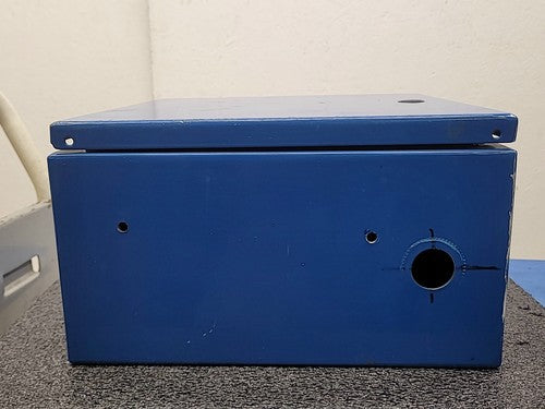 Hoffman Blue Steel Electrical Enclosure Junction Box Locking Gasket Seal 12x12x7
