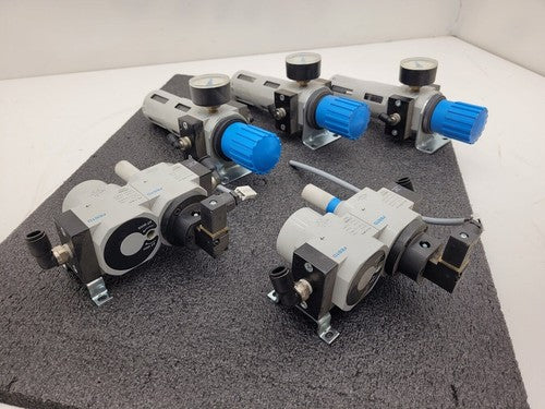 Lot 5 of Festo Pneumatic Solenoid Valve Regulator Manifold Robot Control 24VDC B