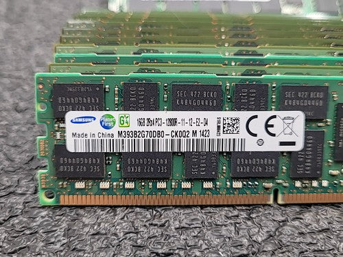 Lot of 66 16GB Samsung SK Hynix Server RAM Mixed DDR3 ECC Registered Memory