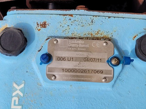 Waukesha Cherry Burrell SPX-Flow Universal 006 U1 Positive Displacement Pump PDD