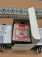 12x Dayton 5X830F Solid State Time Delay Relay On-Delay Timer with Socket Mounts