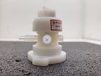 lot of 2 Furon High Purity Valve 1108555 + 1108547  1/4" Pneumatically Actuated