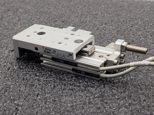 SMC MXS6-20 Pneumatic Dual Rod Cylinder Slide D-F9PW Sensors MXS6-20A-M9PWL-X11