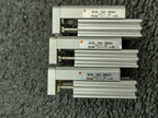 SMC MXS6-10AS-M9NWL Pneumatic Air Linear Guide Slide Cylinder Lot of 3