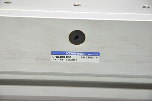 Koganei ORK40X150 Slit Type Pneumatic Rodless Cylinder 145mm Travel