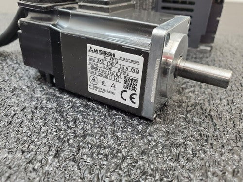 Mitsubishi 100W Servo Drive Amplifier HF-KP13 + MR-J3-10A 100W Servo Motor