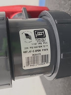 Spears 3629-015 PVC Ball Valve 1-1/2" IPS EPDM F1070 NSF-61 G 20RK57