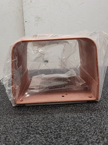 Linemaster 522-B14 Full Guard Foot Switch Protective Enclosure Orange Steel LOT
