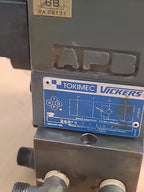 Tokimec Vickers DG4V-3-6B Daikin Hydraulic 3x Solenoid Valve Manifold Assembly