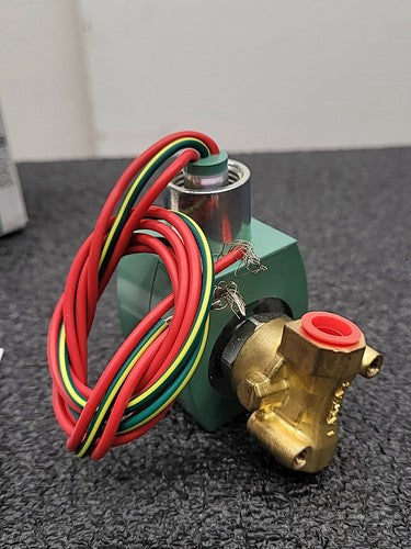 ASCO Red Hat Solenoid Valve Brass NC Air Inert Gas 8262H208 6WTT9