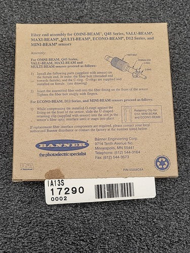 Banner Engineering 03354C6A Fiber End Assembly for OMNI BEAM Q45 VALU MAXI 17290
