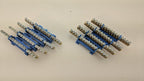 Lot of 2 DIN Rail Mount Brass Ground Grounding Strip 15x 4AWG Copper Wire