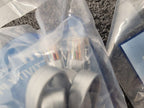 Lot of 5 Flat Silver Cable RJ45 to RJ45 Straight Pinned for Data Systems