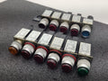 Allen Bradley 800MR Pilot Light Indicator Lot Various Colors Red Green Blue