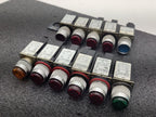 Allen Bradley 800MR Pilot Light Indicator Lot Various Colors Red Green Blue