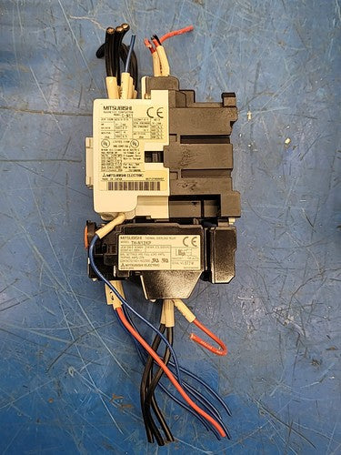 Mitsubishi TH-N20KP Contactor w/ S-N11 Thermal Overload Relay SQ250503F Caps