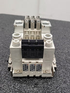 SMC ZZQ-ZB2B Vacuum Ejector Manifold with 3x ZQ Series Modules Rail Mount