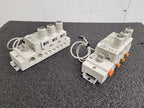 2x SMC DIN Rail Mount Pressure Regulator Blocks 6x regulators ARM11CB0-R00-A1Z