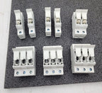 Lot of 8 ETI Fuse Holder EFD 10 1p 10 x 38 002540001 DIN Rail 3, 2 and 1 Unit