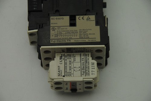 FUJI ELECTRIC SC-E02/G Contactor SZ-A11/T Contact Block 24VDC Coil 240V 2.2kW